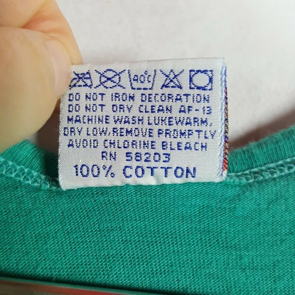 Vtg 90s Beach Bum Cannon Beach Tank Top XL Green - Picture 7 of 9